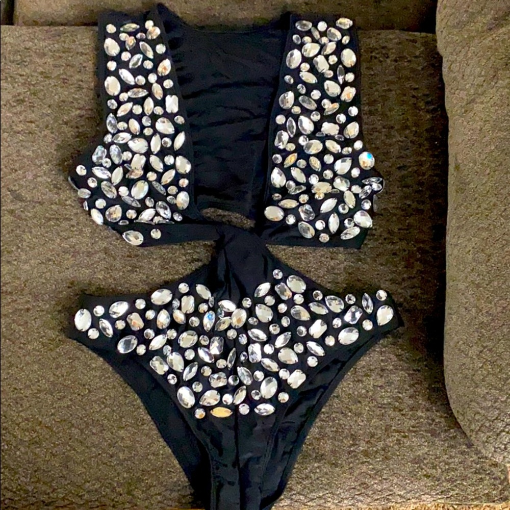 Jeweled swimsuit